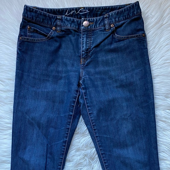 INC Denim regular fit skinny jeans - Picture 3 of 9